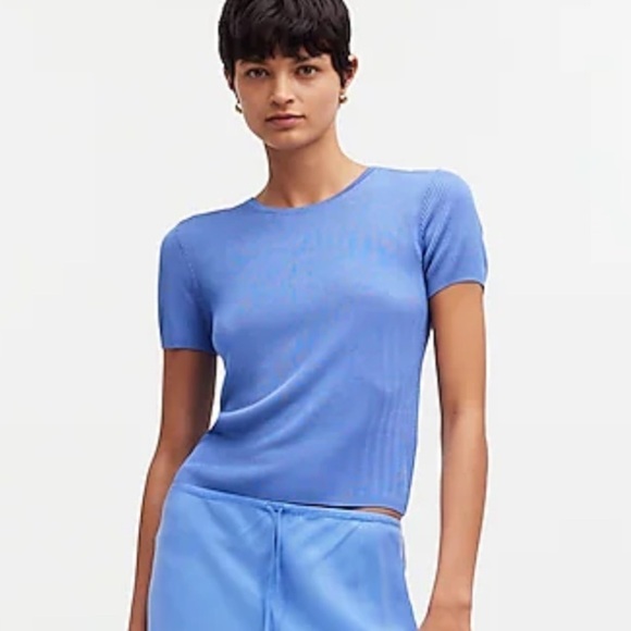 Madewell Celeste Micro-Rib Sweater Tee - Picture 2 of 6